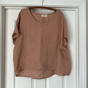 Cotton Gauze Blouse - distressed